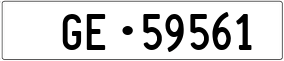 Trailer License Plate